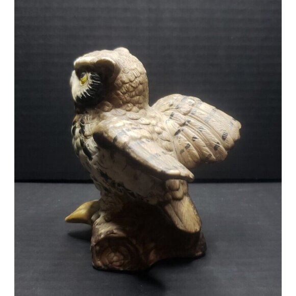 Vintage Homco Barn Owl Marked 1114 Ceramic Collectible Figurine 5.25 in - Picture 2 of 6
